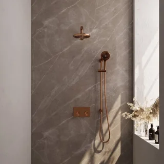 BRAUER Copper Edition SET 67 thermostatische inbouw regendouche