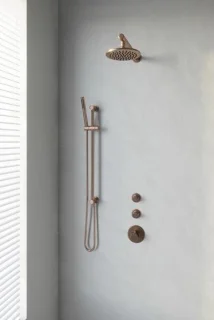 Brauer Copper Edition thermostatische inbouw doucheset 20cm hoofddouche staafhanddouche