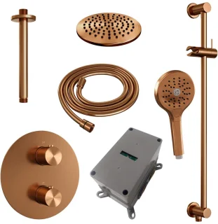 Brauer Copper Edition Thermostatische Inbouw Regendoucheset