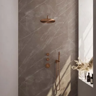 Brauer Copper Edition Thermostatische Inbouw-Regendoucheset