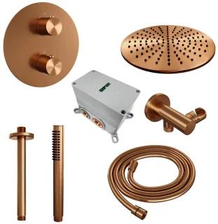 Brauer Copper Edition Thermostatische Inbouw Regendoucheset