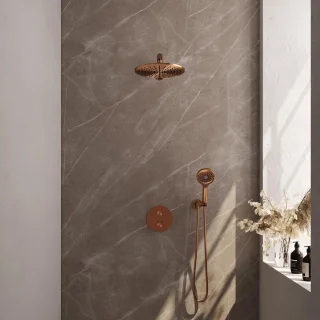 Brauer Copper Edition Thermostatische Inbouw Regendoucheset