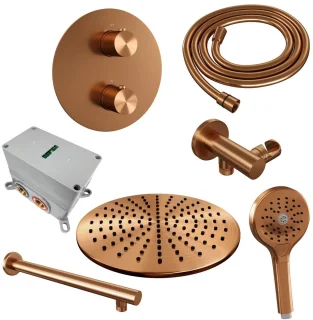 Brauer Copper Edition Thermostatische Inbouw Regendoucheset