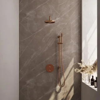 Brauer Copper Edition Thermostatische Regendoucheset Inbouw