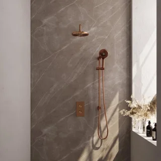 Brauer Copper Edition Thermostatische regendoucheset inbouw