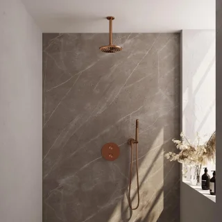 Brauer Copper Edition Thermostatische Regendoucheset Inbouw