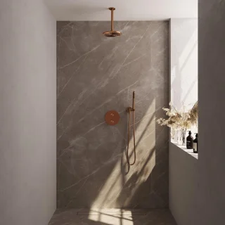 Brauer Copper Edition Thermostatische Regendoucheset Inbouw