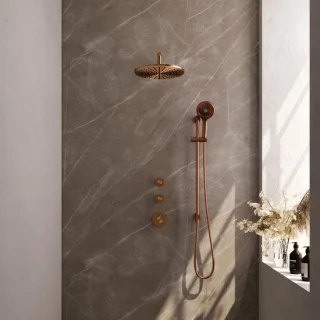 Brauer Copper Edition Thermostatische Regendoucheset Inbouw