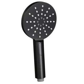 Brauer Doucheset Inbouw Rond Zwart 20cm