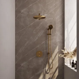 Brauer Gold Carving Inbouw Regendoucheset