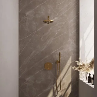 Brauer Gold Carving Inbouw Regendoucheset