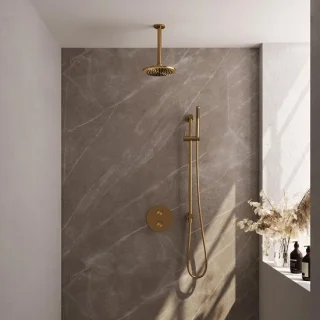 Brauer Gold Carving Inbouw Regendoucheset
