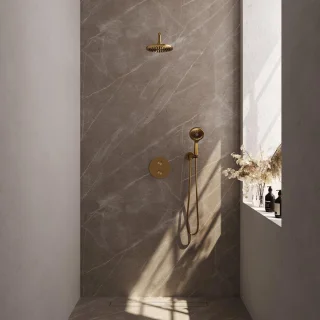 Brauer Gold Carving Inbouw Regendoucheset