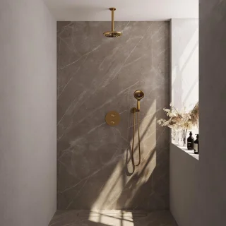 Brauer Gold Carving Inbouw Regendoucheset