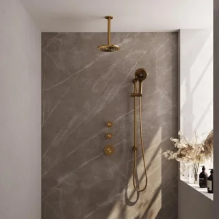Brauer Gold Carving Inbouw Thermostatische Regendoucheset