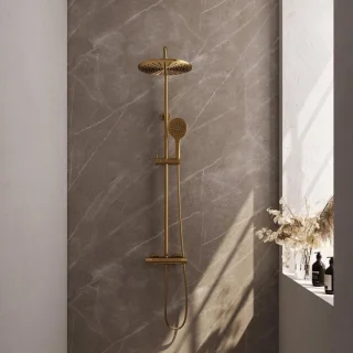 Brauer Gold Carving Opbouw Thermostatische Regendoucheset