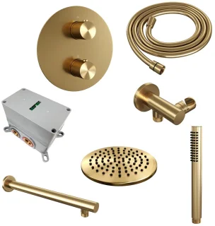 Brauer Gold Carving Regendoucheset Inbouw