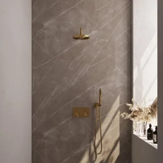 BRAUER Gold Carving thermostatische inbouw regendouche SET 51