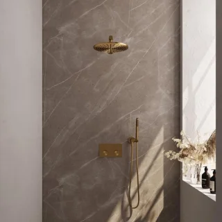 Brauer Gold Carving Thermostatische Inbouw Regendoucheset