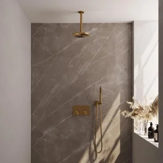 Brauer Gold Carving Thermostatische Inbouw Regendoucheset
