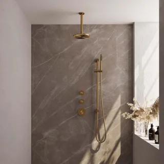 Brauer Gold Carving Thermostatische Inbouw Regendoucheset