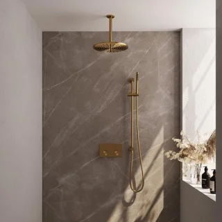 Brauer Gold Carving Thermostatische Regendoucheset Inbouw