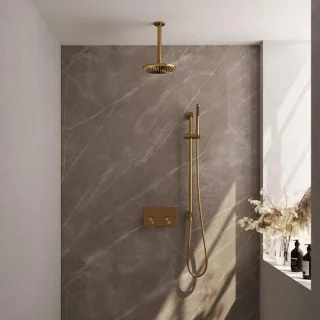 Brauer Gold Carving Thermostatische Regendoucheset Inbouw