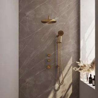 Brauer Gold Edition inbouw doucheset geborsteld goud