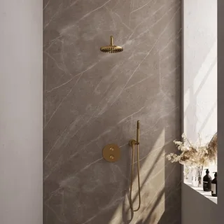 Brauer Gold Edition Inbouw Thermostatische Regendoucheset