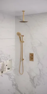 Brauer Gold Edition inbouwdoucheset 20cm hoofddouche en handdouche