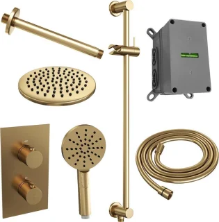 Brauer Gold Edition inbouwdoucheset 20cm hoofddouche en handdouche