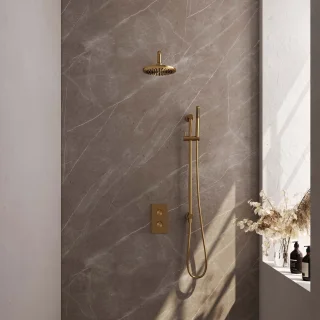 Brauer Gold Edition inbouwdoucheset 3-weg thermostaat