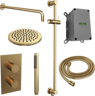 Brauer Gold Edition inbouwdoucheset 3-weg thermostaat