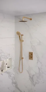 Brauer Gold Edition inbouwdoucheset 3-weg thermostaat