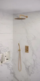 Brauer Gold Edition inbouwdoucheset 3-weg thermostaat