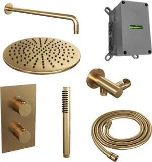 Brauer Gold Edition inbouwdoucheset 3-weg thermostaat