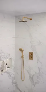 Brauer Gold Edition inbouwdoucheset 3-weg thermostaat