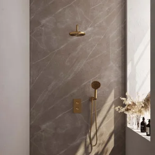 Brauer Gold Edition inbouwdoucheset 3-weg thermostaat