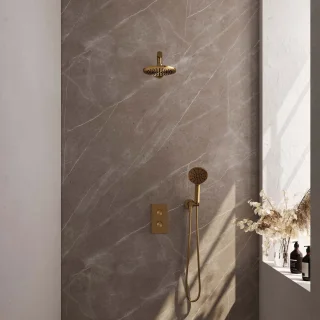 Brauer Gold Edition inbouwdoucheset met 3-weg thermostaat