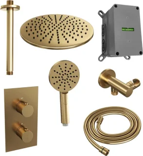 Brauer Gold Edition inbouwset met hoofddouche 30cm en handdouche