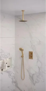 Brauer Gold Edition inbouwset met hoofddouche 30cm en handdouche