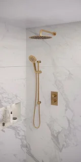 Brauer Gold Edition Regendoucheset Inbouw 30cm Geborsteld Goud