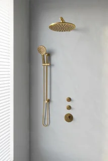 Brauer Gold Edition Regendoucheset Inbouw 30cm Geborsteld Goud