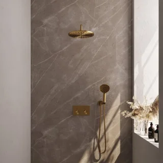 BRAUER Gold Edition SET 58 thermostatische inbouw regendoucheset