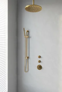 Brauer Gold Edition thermostatische inbouw doucheset geborsteld goud