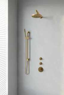 Brauer Gold Edition thermostatische inbouw doucheset geborsteld goud