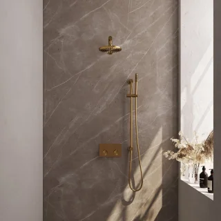 BRAUER Gold Edition Thermostatische Inbouw Regendouche Set 61