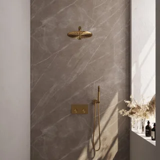BRAUER Gold Edition thermostatische inbouw regendouche set