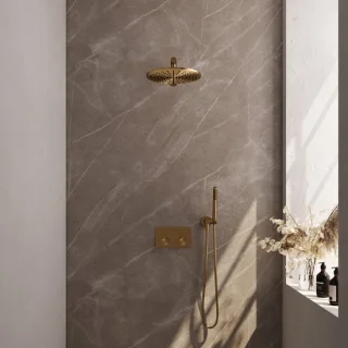 BRAUER Gold Edition thermostatische inbouw regendouche set
