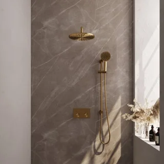 BRAUER Gold Edition thermostatische inbouw regendouche set